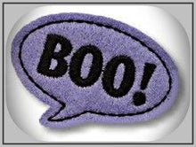 Laden Sie das Bild in den Galerie-Viewer, SET Haarclips,Haarspangen,Halloween,Sprechblasse,Comic,Boo, Gruselhaarspange
