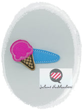 Laden Sie das Bild in den Galerie-Viewer, Spängchen,Eis,Eistüte,Kinder,Mädchen, Haarclips, Einschulung, erster Schultag, Schultütengeschenk, Schultüte, Zuckertüte