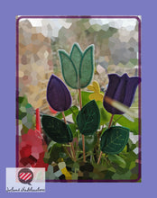 Laden Sie das Bild in den Galerie-Viewer, ITH Stickdatei, Blumenstecker, Osterdeko, Tulpenstecker 13x18 &amp; 140x140