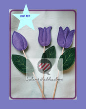 Laden Sie das Bild in den Galerie-Viewer, ITH Stickdatei, Blumenstecker, Osterdeko, Tulpenstecker 13x18 &amp; 140x140