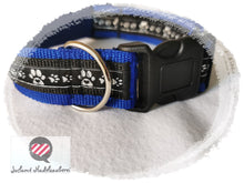 Laden Sie das Bild in den Galerie-Viewer, Hundehalsband, Halsband, Hundegeschirr, Pfötchenhalsband, Pfotenhalsband, Pawnhalsband