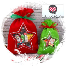 Laden Sie das Bild in den Galerie-Viewer, Stern Beutelchen, Geschenkverpackung Weihnachten, Geschenkbeutel, Geschenktüte,Beutel, Sternbeutel, Süßigkeitenbeutel